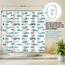 arteneur® - Blaue Fische - Anti-Schimmel Duschvorhang 240x200 - Recycelt mit Öko-Tex Standard 100 - Beschwerter Saum, Blickdicht, Wasserdicht, Waschbar, 16 Ringe