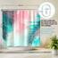 arteneur® - Palmenblätter - Anti-Schimmel Duschvorhang 240x200 - Recycelt mit Öko-Tex Standard 100 - Beschwerter Saum, Blickdicht, Wasserdicht, Waschbar, 16 Ringe & E-Book mit Reinigungs-Tipps
