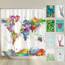 arteneur® - Weltkarte - Anti-Schimmel Duschvorhang - Recycelt 240x200 mit Öko-Tex Standard 100 - Beschwerter Saum, Blickdicht, Wasserdicht, Waschbar, 16 Ringe & E-Book mit Reinigungs-Tipps