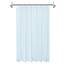 Mrs Awesome Transparenter Blauer Duschvorhang mit 3 Magneten, 182,9 x 182,9 cm, hochwertiger, Flexibler Stabiler Kunststoff-Duschvorhang für Badezimmer, leicht und wasserdicht, Blau transparent