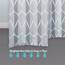 Gelbchu Duschvorhang-Set aus grauem Stoff, geometrisches Muster, B 108 x H 72, wasserdichtes Design und Polyester, schnell trocknend, beschwerter Saum, langlebig und waschbar, mit 12 Haken