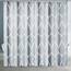 Gelbchu Duschvorhang-Set aus grauem Stoff, geometrisches Muster, B 108 x H 72, wasserdichtes Design und Polyester, schnell trocknend, beschwerter Saum, langlebig und waschbar, mit 12 Haken