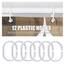 Gelbchu Brauner geometrischer Duschvorhang, wasserdichtes Design und Polyester, schnell trocknend, brauner Stoff Duschvorhänge Set für Badezimmer B 72 x H 72, langlebig und waschbar mit 12 Haken