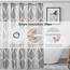 Gelbchu Hellbrauner geometrischer Duschvorhang, wasserdichtes Design und Polyester, schnell trocknend, brauner Stoff Duschvorhänge Set für Badezimmer 72x72, langlebig und waschbar mit 12 Haken