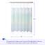 Mrs Awesome Holografischer Duschvorhang mit 3 Magneten für Badezimmer, wasserdicht, transparent, Kunststoff, schillernd, glitzernd, PEVA-Schutzfolie, 182,9 x 182,9 cm