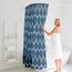 Gelbchu Duschvorhang Mondhellblau Stoff Wasserdicht Design und Polyester Schnell trocknend Beschwerter Saum für Badezimmer 183 x 183 cm (B x H) Maschinenwaschbar mit 12 Haken