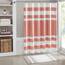 Madison Park Duschvorhang, Waffelgewebe, Stoff-Duschvorhang mit 3M-Scotchgard-Feuchtigkeitsmanagement, hochwertige Spa-Qualität, Moderne Duschvorhänge für Badezimmer, Standard 182,9 x 182,9 cm,