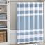 Madison Park Duschvorhang, Waffelgewebe, Stoff-Duschvorhang mit 3M Scotchgard-Feuchtigkeitsmanagement, Premium-Spa-Qualität, Moderne Duschvorhänge für Badezimmer, hoch 183,9 x 213,4 cm, Blau