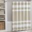 Madison Park Duschvorhang, Waffelgewebe, Stoff-Duschvorhang mit 3M Scotchgard-Feuchtigkeitsmanagement, Premium-Spa-Qualität, Moderne Duschvorhänge für Badezimmer, hoch 183,9 x 213,4 cm, Taupe
