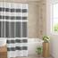 Madison Park Spa Duschvorhang Waffelmuster Streifen Badezimmer mit Feuchtigkeitsmanagement Scotchgard 3M Spa-Qualität Modern Standard 182,9 x 182,9 cm Anthrazit