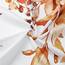 Gibelle Kleiner Duschvorhang mit Blumenmuster, 91,4 x 183 cm, schmal, orangefarbene Blumen, Duschvorhang für Badezimmer, Herbst-Aquarellpflanze, Eukalyptusblätter, Stoff-Duschvorhang-Set