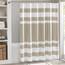 Madison Park Duschvorhang, Waffelgewebe, Stoff-Duschvorhang mit 3M-Scotchgard-Feuchtigkeitsmanagement, hochwertige Spa-Qualität, Moderne Duschvorhänge für Badezimmer, breit, 274,3 x 182,9 cm, Taupe