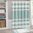 Madison Park Duschvorhang, Waffelgewebe, Stoff-Duschvorhang mit 3M Scotchgard-Feuchtigkeitsmanagement, Premium-Spa-Qualität, Moderne Duschvorhänge für Badezimmer, hoch 183,9 x 213,4 cm, Aqua