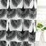 KGORGE Verdunkelungsvorhänge mit geometrischem Druck, Blumen- und Tiermuster, Fenstervorhänge für Wohnzimmer, Konferenzraum, wärmeisolierte Verdunkelungsvorhänge für Heimbüro, 52 B x 72 L, Schwarz, 2