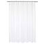 Barossa Design Waterproof Fabric Shower Curtain Liner 70" W x 72" H - Hotel Quality, Machine Washable, White Shower Liner for Bath Tub, 70x72 Inches