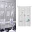 Zenna Home Maytex Schnell trocknende Netztaschen, wasserdichter PEVA-Duschvorhang oder -Auskleidung, für Bad/Dusche, transparent, 178 x 183 cm