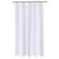 N&Y Home Extra Langer Duschvorhang, Stoff, 137,2 x 213,4 cm, Hotelqualität, waschbar, wasserabweisend, weiße Badezimmervorhänge mit Ösen, 137,2 x 213,4 cm