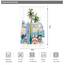 Riyidecor Stall Vacation Coastal Duschvorhang 91,4 cm B x 183,9 cm H Palmen, Strand, Camping, Küste, Sommer, tropisches Essen, Sonnenlicht, Autodekoration, Stoff, Polyester, wasserdicht, 7 Stück,