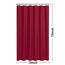 N&Y Home Stoff-Duschvorhang oder Einsatz mit Magneten – Hotelqualität roter Duschvorhang für Badezimmer, maschinenwaschbar, wasserabweisend – rot, 183 x 183 cm
