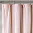 Lush Decor Duschvorhang mit Leinenknöpfen, Baumwollmischung, Blush & White, 72" W x 72" L (Pack of 1)