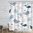 Riyidecor Kinder-Duschvorhang mit Cartoon-Tiermotiv, 152x183 cm, Unterwasserwelt, Wal, Oktopus, Quallen, Seestern, niedlich, rosa, blau, Meeresalgen, Schildkröte, wasserdicht, 12 Haken