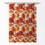 Lush Decor Leah Duschvorhang, 183 x 183 cm, Rot