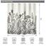 Riyidecor Wild Floral Shower Curtain for Bathroom Decor 72Wx78H Botanical Flower Plant Herbs Tulpe Nature Blossom Wildflower Leaf Sketch Art Printed Fabric Polyester Waterproof 12 Pack Plastic Hooks