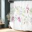 Riyidecor Extra breiter Duschvorhang mit Kräutern, Blumenmotiv, 274 x 182 cm (B x H), 18 Stück, Metallhaken, Wildblumen, Pflanzen, Blumendekor, Stoff, Badezimmer, Polyester, wasserdicht