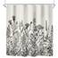 Riyidecor Wild Floral Shower Curtain for Bathroom Decor 72Wx78H Botanical Flower Plant Herbs Tulpe Nature Blossom Wildflower Leaf Sketch Art Printed Fabric Polyester Waterproof 12 Pack Plastic Hooks