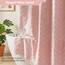 Siiluminisoy Rosa Duschvorhang Stoff Boho Duschvorhang, 180 x 200