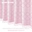 Siiluminisoy Boho Duschvorhang Rosa Gewebter Stoff Süßer Duschvorhang, 183 x 183 cm (72 x 72 Zoll) Gesteppter Chevron Texturierter Gestreifter Moderner Bauernhaus Minimalistischer Stoff Duschvorhang