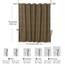 Siiluminisoy Boho Farmhouse Duschvorhang, gewebter Stoff, Khaki, 183 x 183 cm (72 x 72 Zoll), getuftet, Chevron, strukturiert, gestreift, modern, Farmhouse minimalistisch, Duschvorhang für Badezimmer