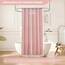 Siiluminisoy Rosa Duschvorhang Stoff Boho Duschvorhang, 180 x 200