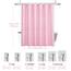 Siiluminisoy Extra langer Boho-Duschvorhang, rosa gewebter Stoff, 198.1 cm, getufteter Chevron-Streifen, 183x198 cm, modern, schick, minimalistisch, niedlicher Duschvorhang für Badezimmer