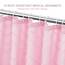 Siiluminisoy Duschvorhang, Boho-Stil, gewebter Stoff, rosa, niedlicher Duschvorhang, modern, Bauernhaus, strukturiert, getuftet, Chevron, gestreift, minimalistisch, 183 x 183 cm