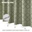 Siiluminisoy Duschvorhang im Boho-Stil, getuftet, extra lang, Chevron, strukturiert, gestreift, modern, Bauernhaus, minimalistischer Stoff, Duschvorhang für Badezimmer, 182,8 x 213,6 cm (72 x 84 Zoll