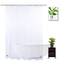 WellColor Duschvorhang, 188 cm lang, EVA, strapazierfähig, längere Badewanne, transparent, mit 3 starken Gewichten, 100 % wasserdicht, geruchlos, 178 x 188 cm