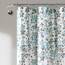 Lush Decor Duschvorhang mit weinenden Blumen, 183 x 183 cm, Blau und Grau