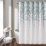 Lush Decor Duschvorhang mit weinenden Blumen, 183 x 183 cm, Blau und Grau