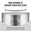 Popular Bath Sinatra Silver, Harz, Silber, Waste Basket