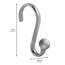 iDesign Axis Duschvorhang Haken, Duschhaken aus rostfreiem Metall, 12er-Set Vorhanghaken, silberfarben