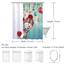 Stacy Fay Duschvorhang Happy Snowman Peekaboo and Balls Winter Holiday Merry Christmas Wasserdicht Polyester Stoff Badvorhang 177 cm mit Haken