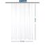 Barossa Design Waterproof Fabric Stall Shower Curtain Liner 54" W x 72" H - Hotel Quality, Machine Washable, White Shower Liner for Bath Tub, 54x72