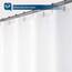 Barossa Design Waterproof Fabric Shower Stall Curtain Liner 54" W x 78" H - Hotel Quality, Machine Washable, White Shower Liner for Bath Tub, 54x78
