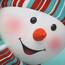Stacy Fay Duschvorhang Happy Snowman Peekaboo and Balls Winter Holiday Merry Christmas Wasserdicht Polyester Stoff Badvorhang 177 cm mit Haken