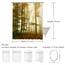 RosieLily Herbst-Duschvorhang, Herbstwald, Natur-Thema, Bernstein, 183 x 183 cm (B x H), Badezimmer-Dekor