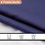 UFRIDAY Hellblauer Stall-Duschvorhang, 91,4 x 183,9 cm, Stoff-Duschvorhang mit Fenstereinlage, maschinenwaschbar, wasserabweisend