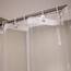 AooHome Langer Duschvorhang, transparenter EVA-Duschvorhang mit Haken, Magneten, robust, wasserdicht, rostfreie Ösen, 183 x 244 cm