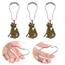 Duschvorhanghaken Ringe, Fuchs, Tieranhänger, Zubehör-Set, rostfreier Edelstahl, Vorhangaufhänger, 12 Stück, niedliches Tier-Cartoon-Fuchs, dekorativer Badezimmer-Duschvorhang, Bronzefarben