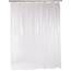 Amazon Basics Schwerer Vinyl-Duschvorhang mit Haken, 183 x 183 cm, Transparent